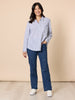 Hollywood Embroidered Star Straight Leg Jean - Denim rc&co