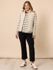 Wall Street 2 in 1 Knit Top - Ivory/Black rc&co