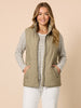 The Alpine Puffer Vest - Khaki