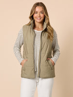 The Alpine Puffer Vest - Khaki