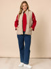 Rouge Contrast Stitch Knit - Red rc&co