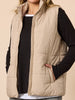 The Alpine Puffer Vest - Natural