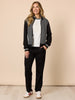 Empire Spliced Print Jacket - Black/Ivory rc&co