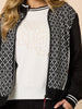 Empire Spliced Print Jacket - Black/Ivory rc&co