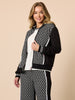 Empire Spliced Print Jacket - Black/Ivory rc&co