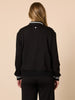 Empire Spliced Print Jacket - Black/Ivory rc&co
