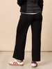 Empire Spliced Print Wide Leg Pant - Black/Ivory rc&co