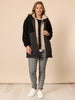Chic Check Print Crushed Pant - Natural rc&co