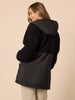 The Teddy Hooded Puffer Jacket - Black