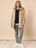 The Teddy Hooded Puffer Jacket - Natural