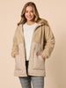 The Teddy Hooded Puffer Jacket - Natural