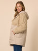 The Teddy Hooded Puffer Jacket - Natural