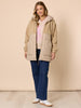 The Teddy Hooded Puffer Jacket - Natural