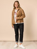 Downtown Faux Suede Jacket - Caramel rc&co