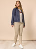 Downtown Faux Suede Jacket - Indigo rc&co