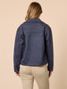 Downtown Faux Suede Jacket - Indigo rc&co