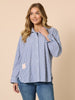 Liberty Stripe Print Shirt - Blue/White
