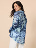 Newport Paisley Print Sheer Shirt - Blue/Multi rc&co