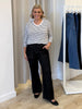 Hudson Wide Leg Jean - Black