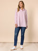 Off the Cuff Stripe Print Shirt - Red/White rc&co