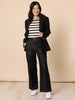 City Stripe Sleeveless Knit - Ivory/Black rc&co