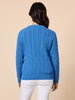 Hampton Cable Knit Jumper - Cobalt