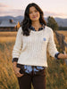 Hampton Cable Knit Jumper - Ivory