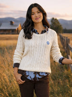 Hampton Cable Knit Jumper - Ivory