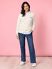 Tiffany Diamante Stripe Print Shirt - Blue/White rc&co