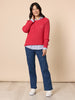 Hollywood Embroidered Star Straight Leg Jean - Denim rc&co