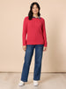 Hampton Cable Knit Jumper - Red