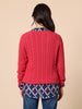 Hampton Cable Knit Jumper - Red