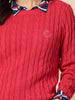 Hampton Cable Knit Jumper - Red