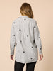 Aspen Heart Stripe Print Shirt - Black/White rc&co