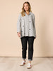 Aspen Heart Stripe Print Shirt - Black/White rc&co
