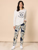 Cote D'Azur Embroidered Logo Long Sleeve Tee - Ivory rc&co