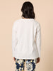 Cote D'Azur Embroidered Logo Long Sleeve Tee - Ivory rc&co