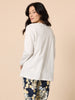 Cote D'Azur Embroidered Logo Long Sleeve Tee - Ivory rc&co