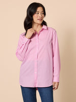 Savannah Stripe Print Shirt - Pink