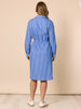 Cabo Stripe Print Shirt Dress - Blue/White rc&co
