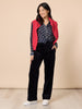 Melrose Velvet Straight Leg Jean - Navy rc&co