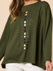 Elise Spot Print Top - Khaki