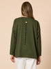 Elise Spot Print Top - Khaki