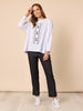 Evie Stretch Straight Leg Pant - Charcoal