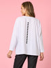 Elise Spot Print Top - White