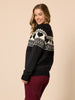 Aspen Hearts Knit - Black/Ivory rc&co