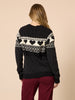 Aspen Hearts Knit - Black/Ivory rc&co