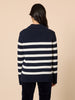 Bel Air Stripe Print Knit - Navy/Ivory rc&co
