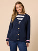Back to Love Heart Cardigan - Navy