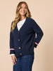 Back to Love Heart Cardigan - Navy